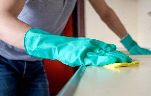 Rayners Lane carpet cleaners treating a stubborn carpet stain
